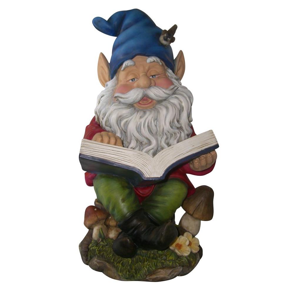 Gnome Reading Book Statuary