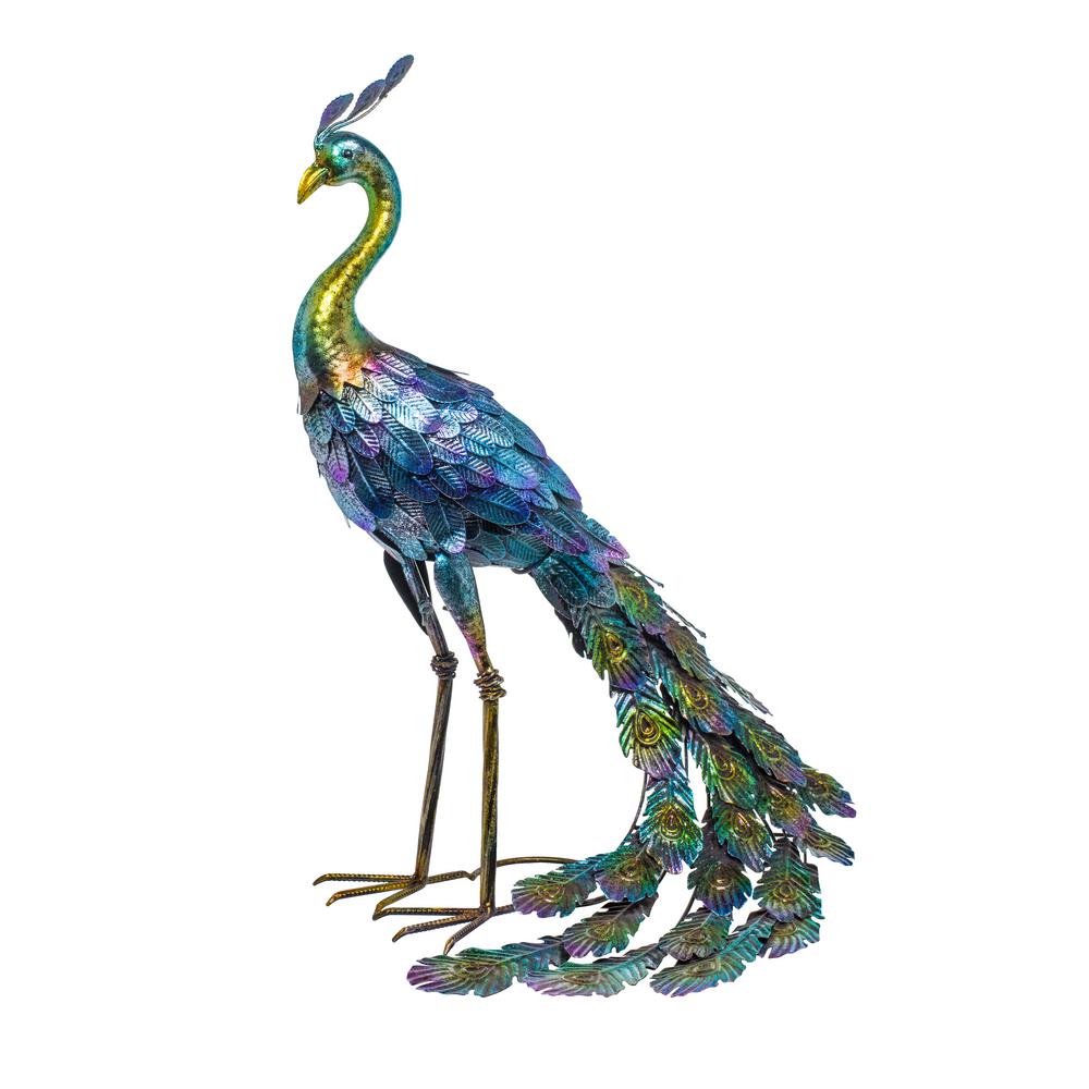 Metal Standing Peacock DTcor