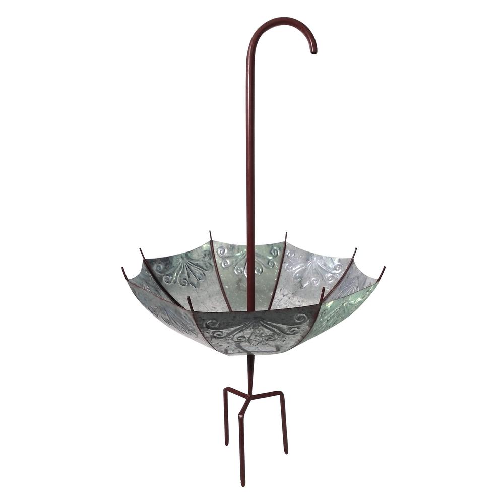 Large Rustic Outdoor UpsideDown Umbrella Planter/Garden Stak