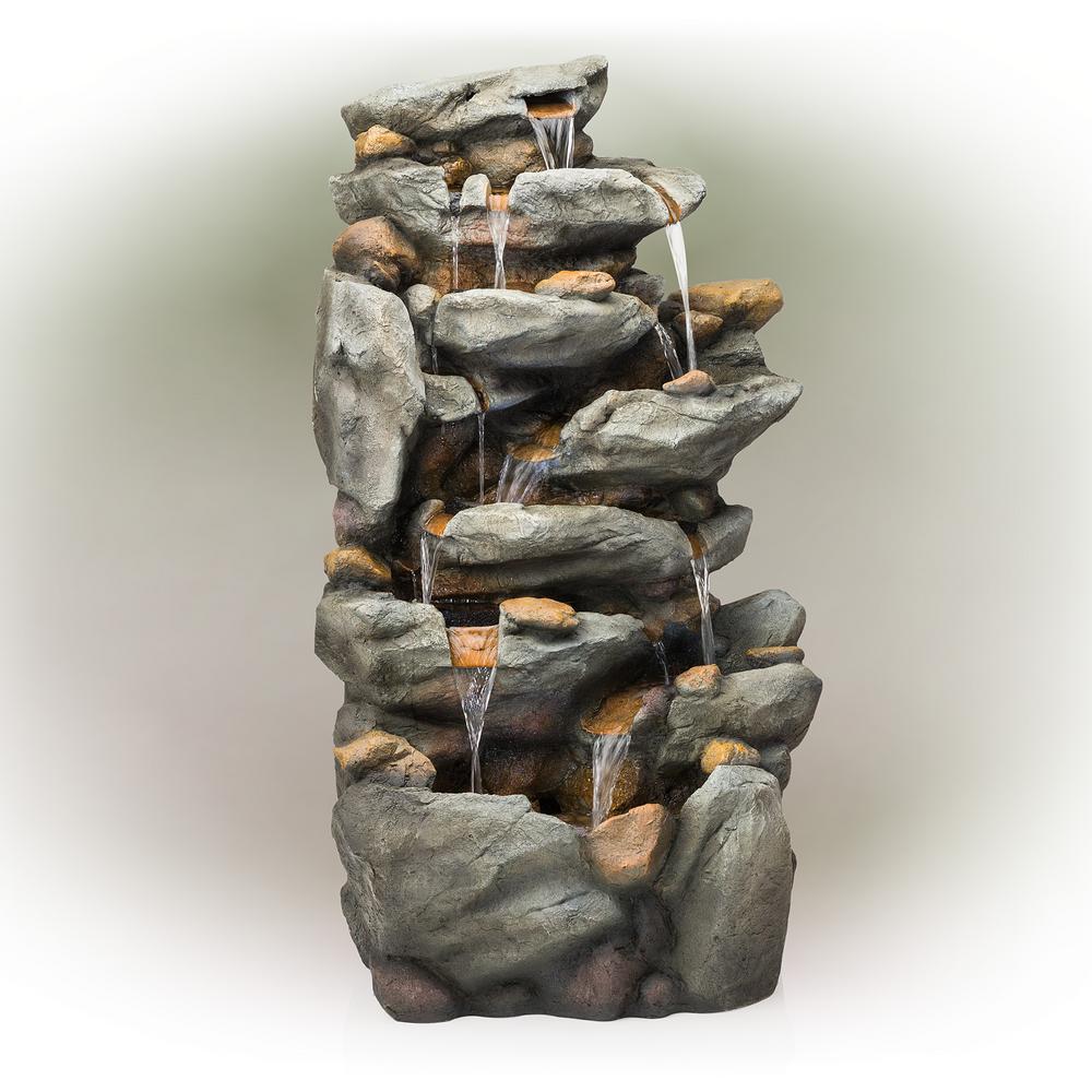 8 Tier Rock Water Fall Fountain