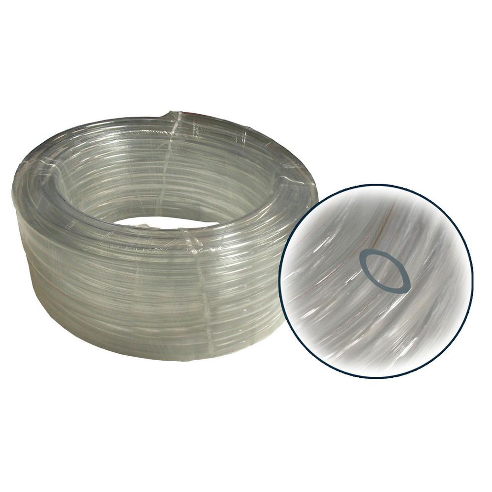 1/2" I.D. x 5/8"OD Wall PVC Tubing x 100' Coil