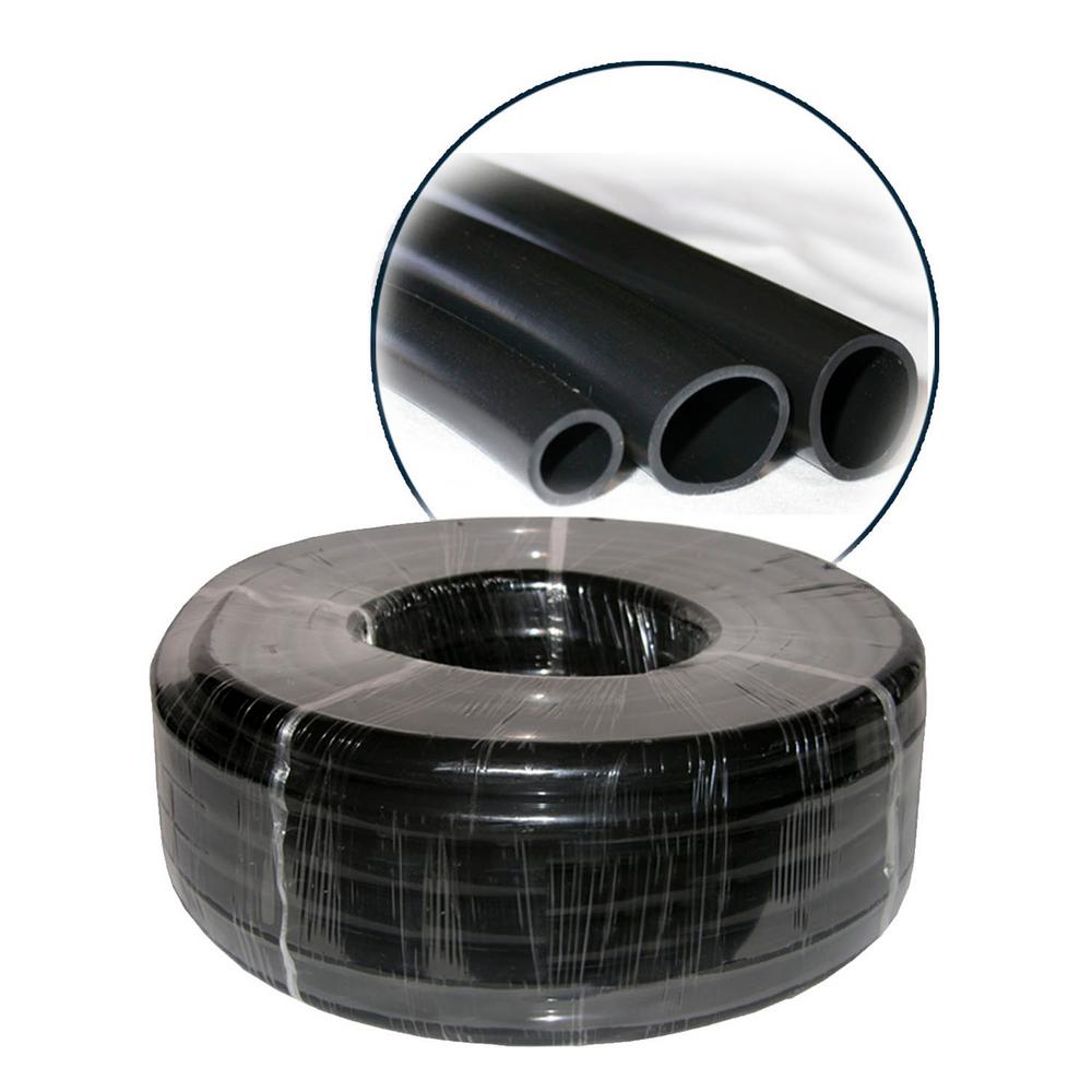 1/2" I.D. x 1/8" Wall PVC Black Tubing x 100' Coil