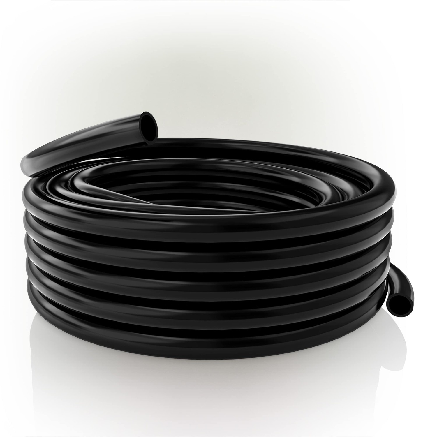 1/4" I.D. x 3/8" O.D.x 1/16" Wall PVC BlackTubingx 100'Coil