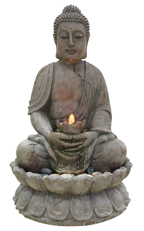 Buddha Water Feature with LED Lights