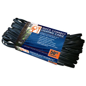 Ten Sockets Lighting Cable 50 Ft. 14 Gauge