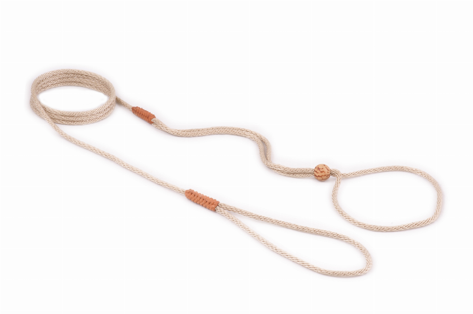 Alvalley Nylon Adjustable Loop Lead - 52in x 1/16 or 2 mmLight Camel