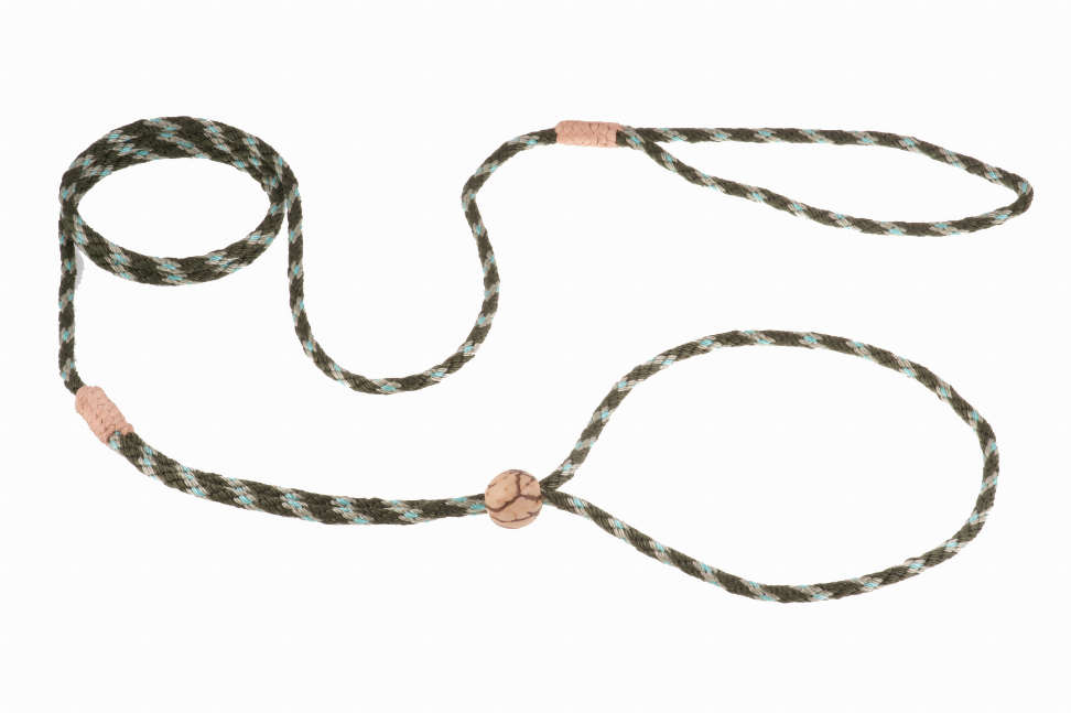 Alvalley Nylon Adjustable Loop Lead - 52in x 1/16 or 2 mmGreen Multicolor