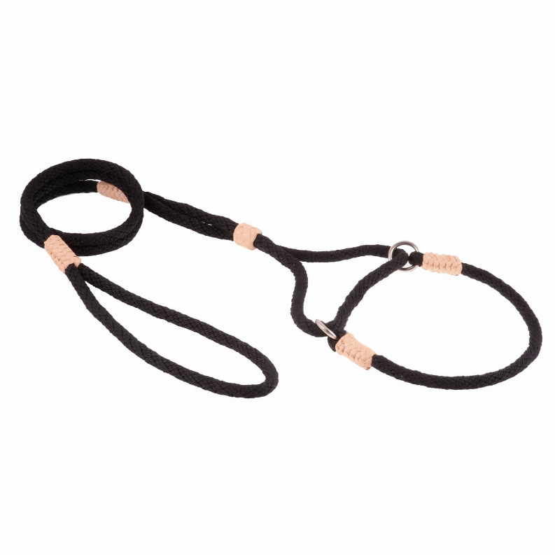 Alvalley Nylon Martingale Leads - 10in x 1/4in or 6mmBlack Nylon