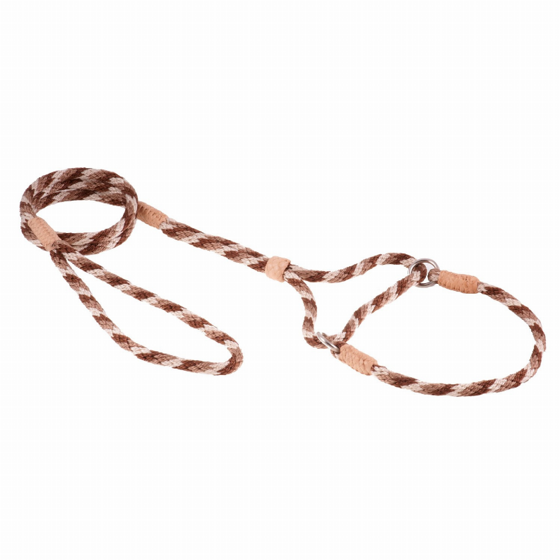 Alvalley Nylon Martingale Leads - 10in x 1/4in or 6mmBrown Combination