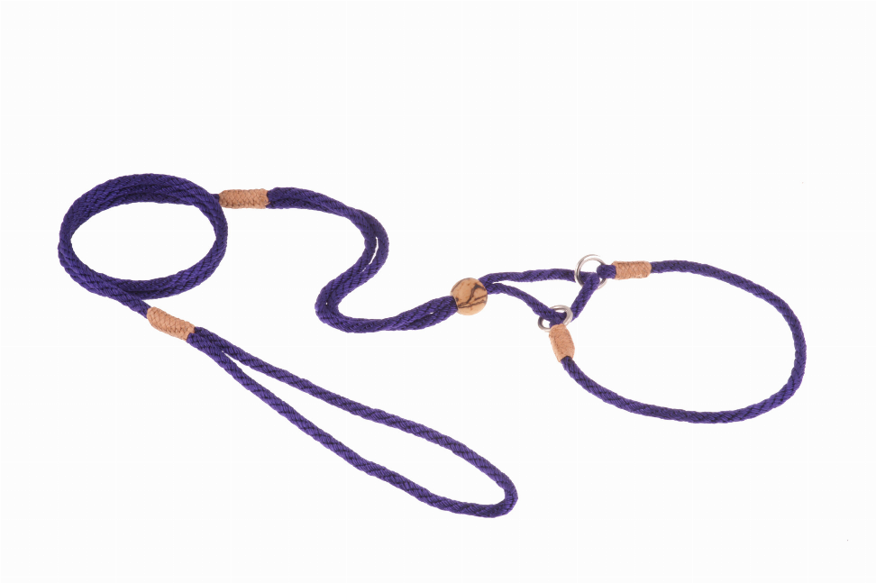 Alvalley Nylon Martingale Leads - 10in x 1/8in or 4mmPurple