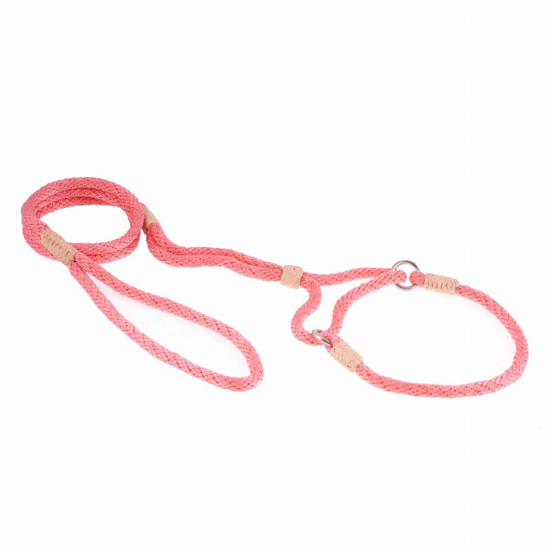 Alvalley Nylon Martingale Leads - 10in x 1/4in or 6mmPeach