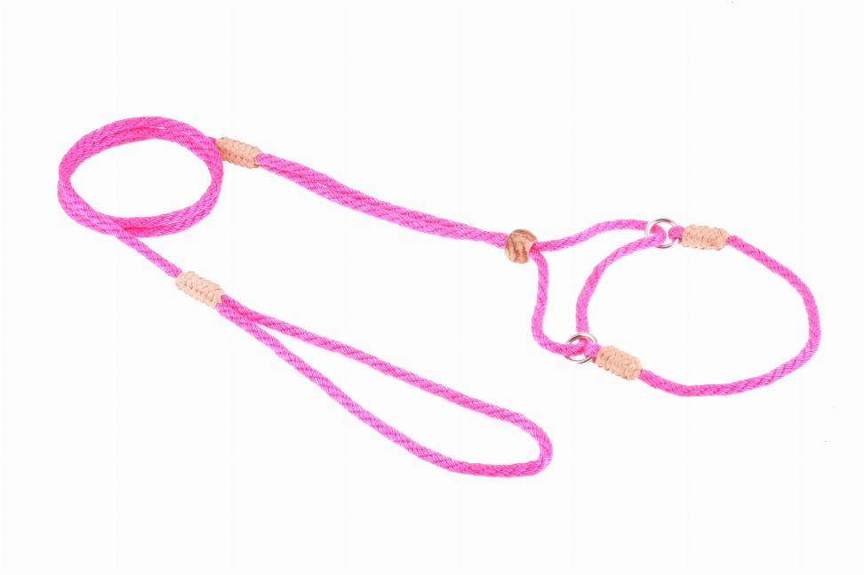 Alvalley Nylon Martingale Leads - 8in x 1/8in or 4mmHot Pink