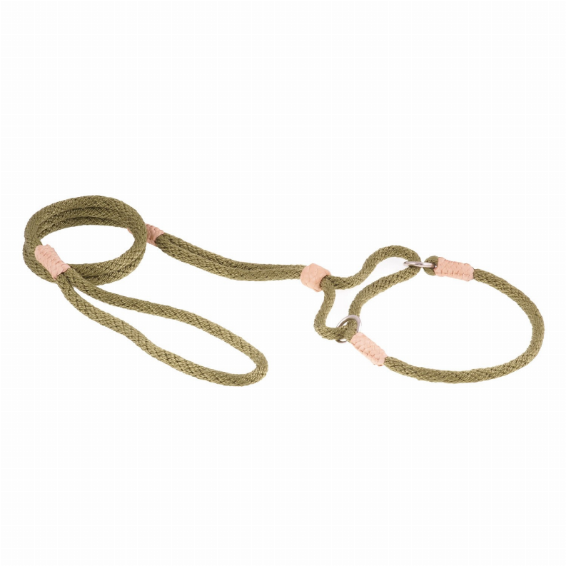 Alvalley Nylon Martingale Leads - 10in x 1/4in or 6mmOlive Green