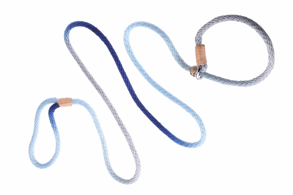 Alvalley Nylon Slip Leash With 2 Stoppers - 6ft  x 5/16in or 8mmBlue Multicolor