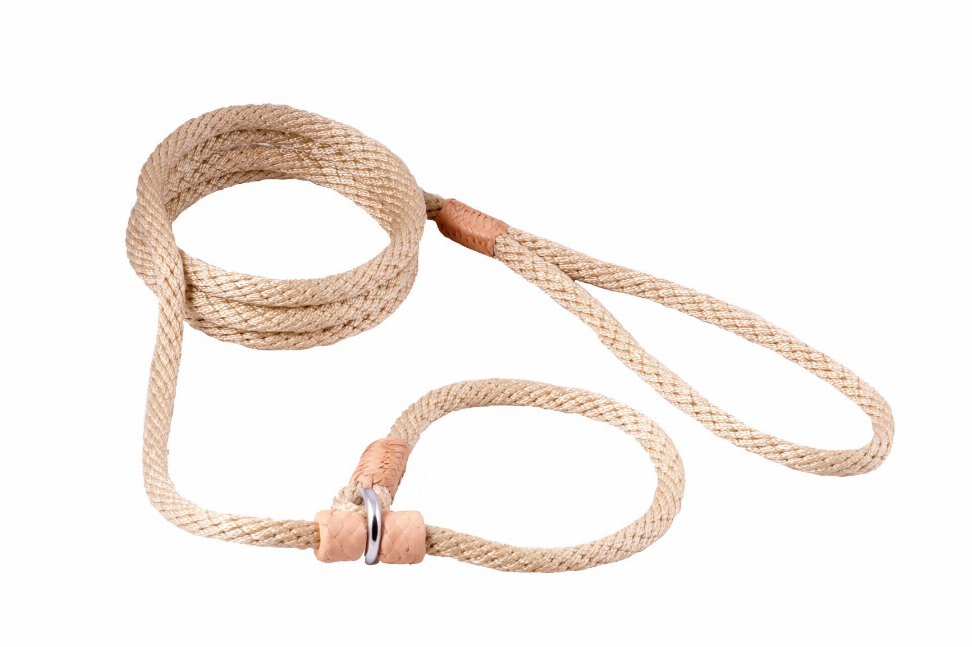 Alvalley Nylon Slip Leash With 2 Stoppers - 6ft  x 5/16in or 8mmLight Camel
