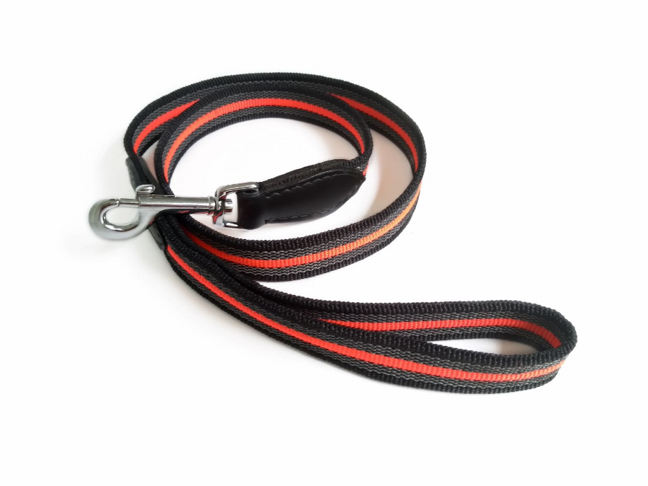 Alvalley Reflective Anti-Slip Snap Leash - 4ft x 3/4in Black  Line