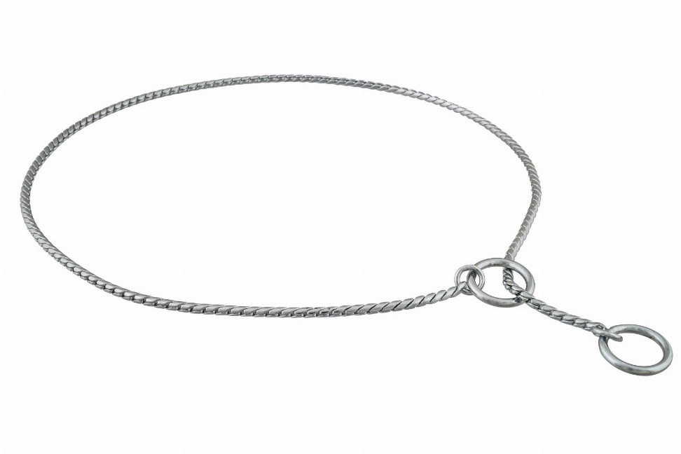 Alvalley Slip Snake Show Chain Collar - 16 in x 2.4mmChrome Plated Metal Chain