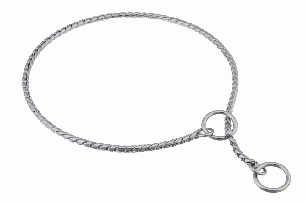 Alvalley Slip Snake Show Chain Collar - 18 in x 5.5mmChrome Plated Metal Chain