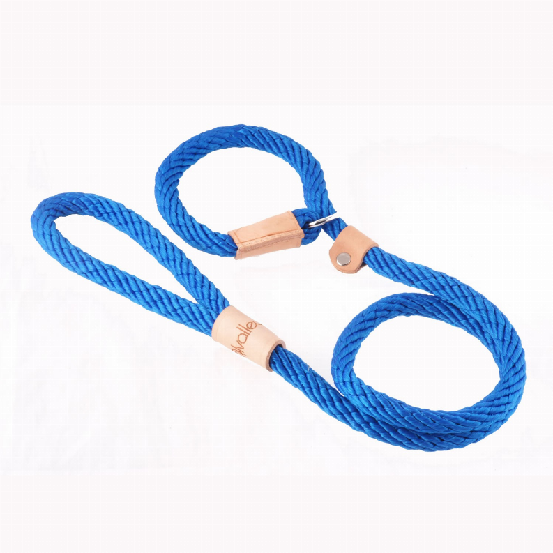 Alvalley Sport Slip Lead With Stopper - 4 ft  x 1/2in or 13mmDeep Blue