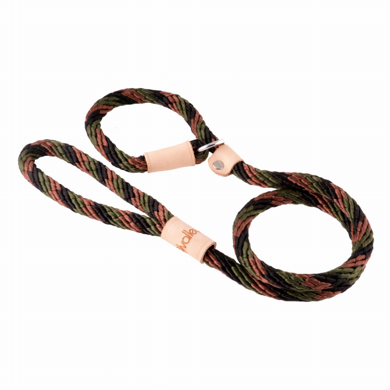 Alvalley Sport Slip Lead With Stopper - 6 ft  x 1/2in or 13mmCamouflage