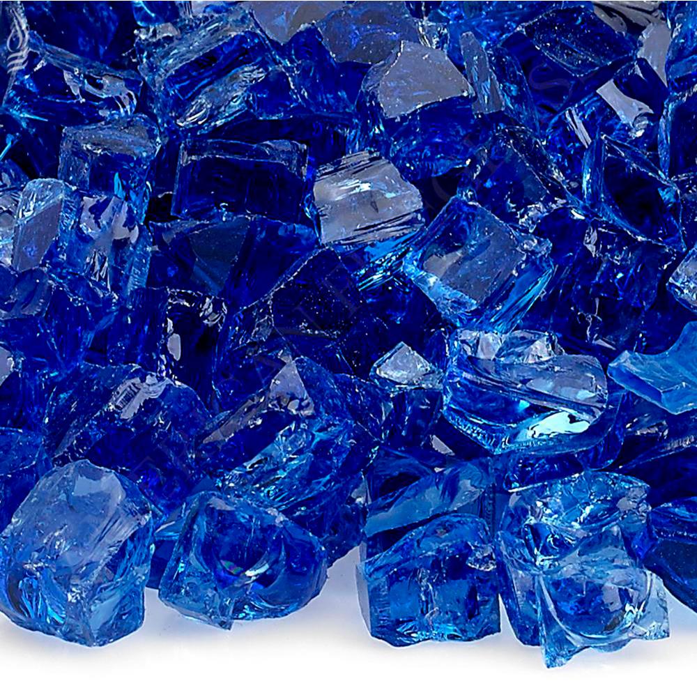 1/2" Cobalt Blue Fire Glass, 10 lb. Bag