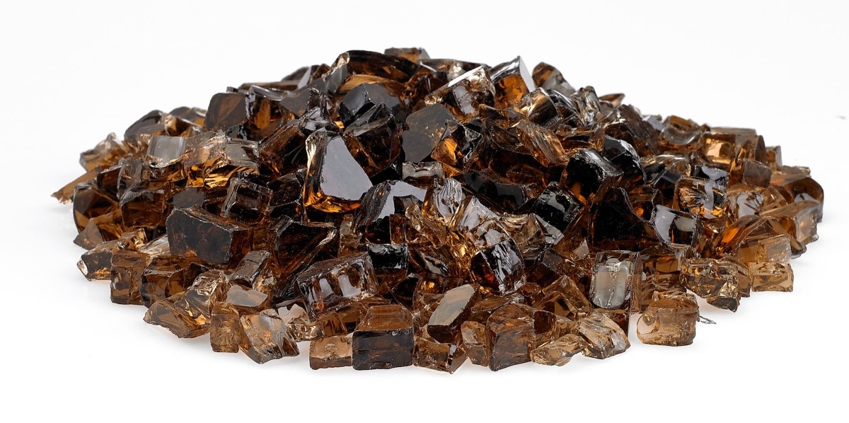 1/4 inch Copper fire glass, 10lb jar