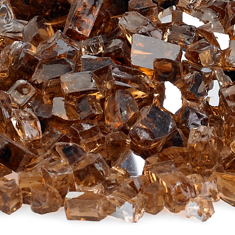 1/4 inch Copper Reflective fire glass, 10lb jar