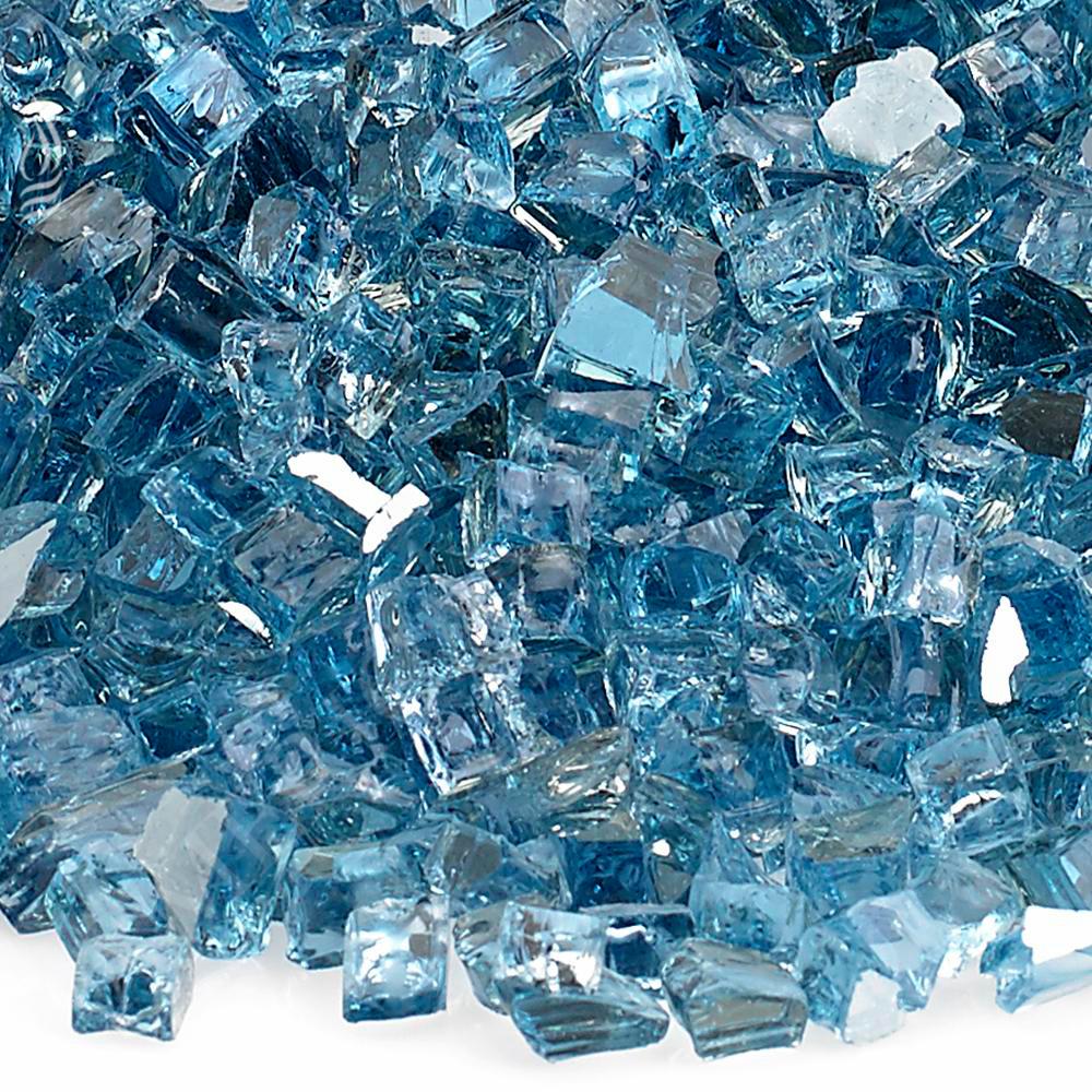 1/4" Pacific Blue Reflective Fire Glass, 10 lb. Bag