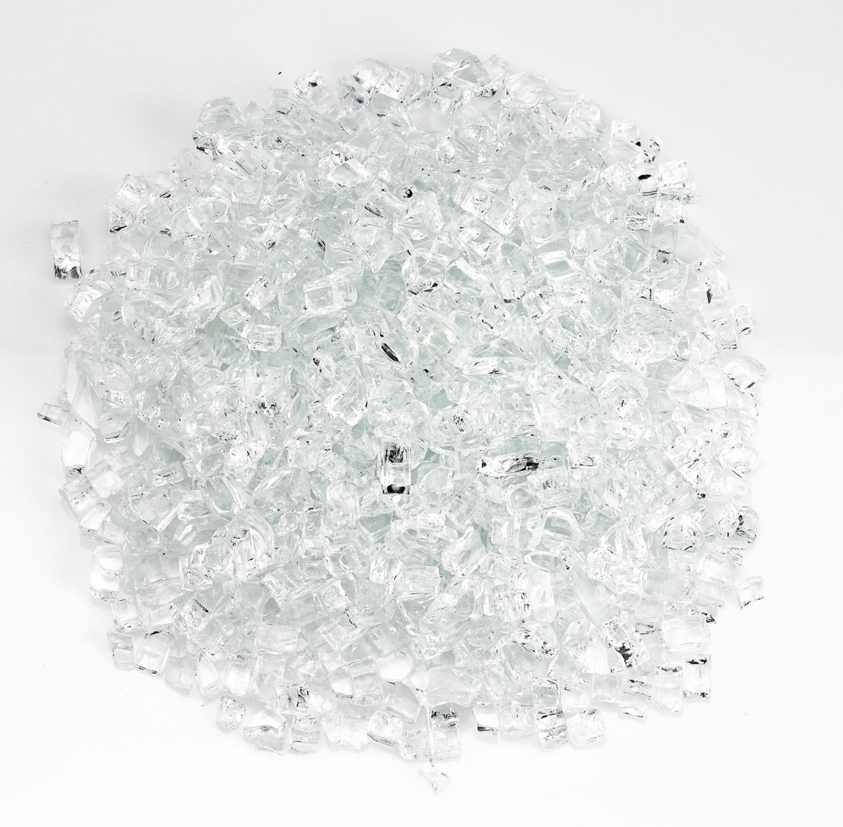 1/4 inch Starfire fire glass, 10lb jar