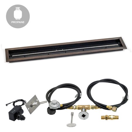 48"x 6" Linear Channel Drop-In Pan with Spark Ignition Kit - Natural Gas