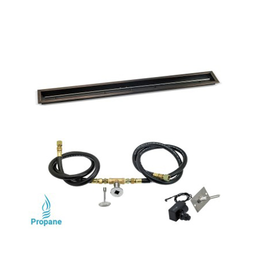 72"x 6" Linear Channel Drop-In Pan with Spark Ignition Kit - Propane