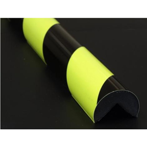 Type A Corner Protection Foam Guard - Black Fluorescent/Photoluminescent