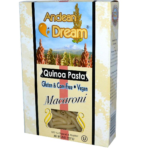 Andean Dream Macaroni Quinoa Pasta Gluten Free (12x8 Oz)