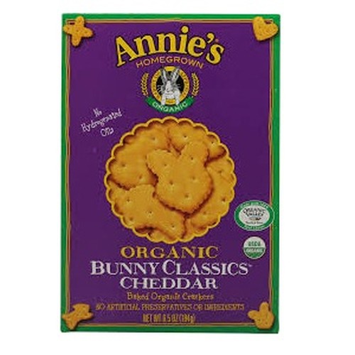 Annies Homegrown Cheddar Bunny Classic Cracker (12x65 Oz)