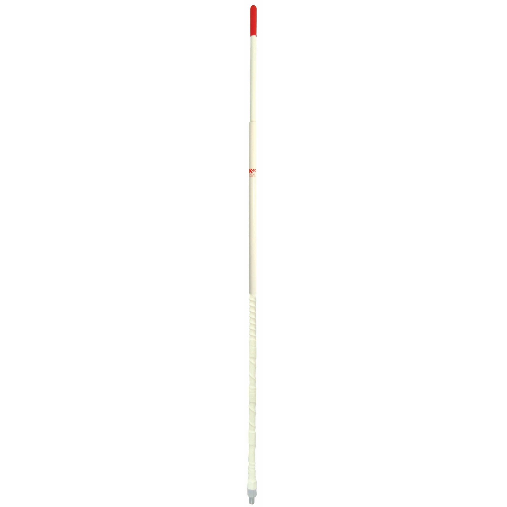 K-40 - 4-1/2 Foot Original Cb Slide Sleeve Power Whip Antenna - White