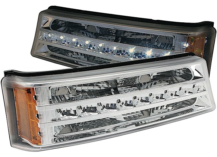 03-06 SILVERADO/AVALANCHE LED CHROME PARKING LIGHTS