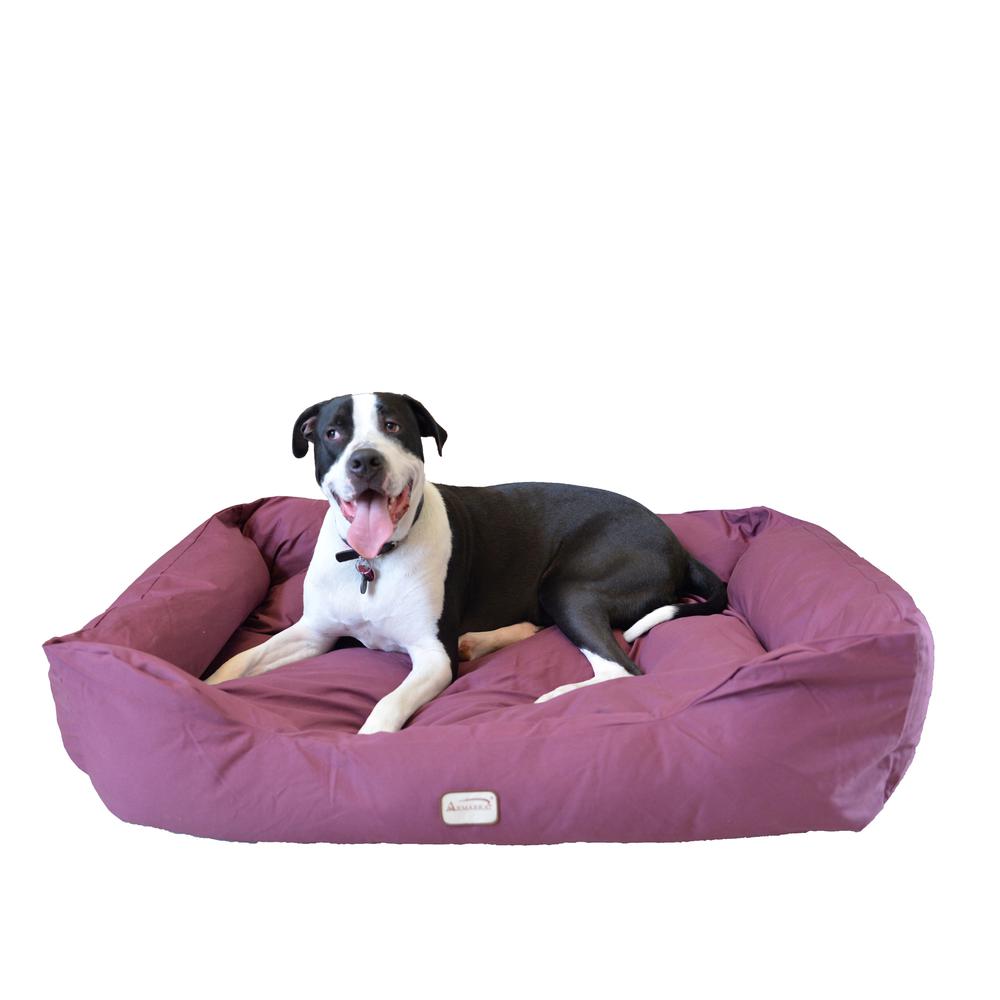 Armarkat Model D01FJH-L Large Burgundy Bolstered Pet Bed