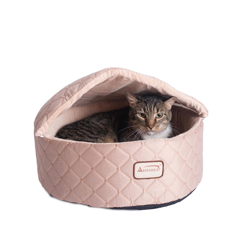 Armarkat Cat Bed Model C33HFS/FS-S, Small, Light Apricot