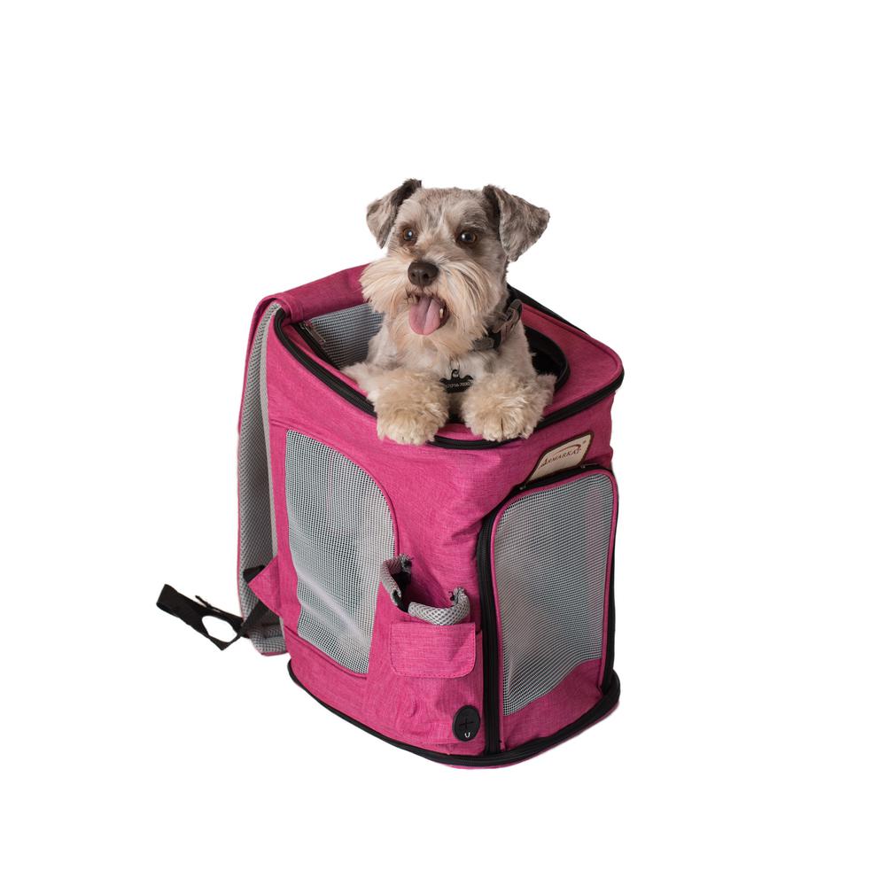 Armarkat Model PC301P Pawfect Pets Backpack Pet Carrier in Pink and Gray Combo