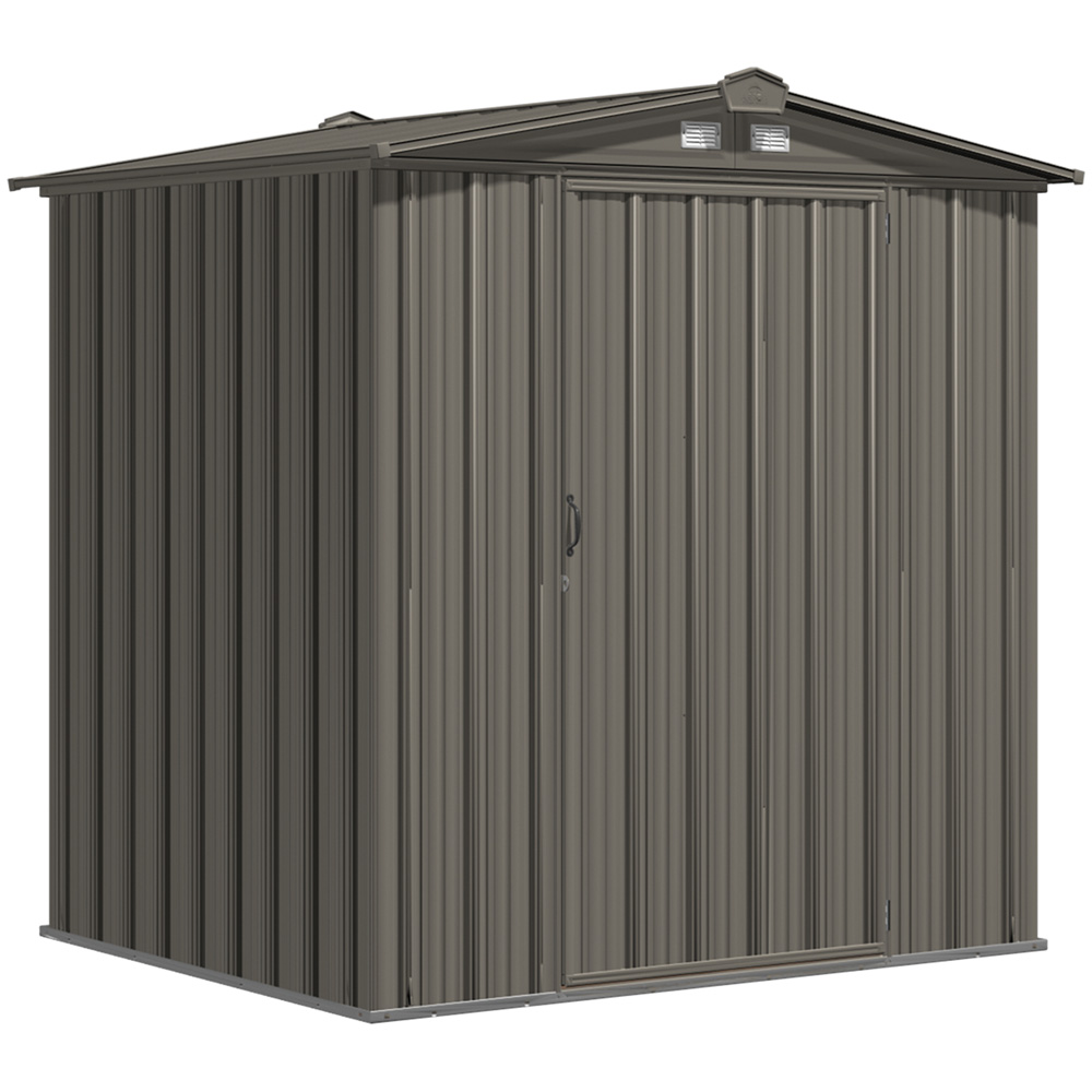 Ez 6X5, Low Gable, 65 In Walls, Vents, Charcoal