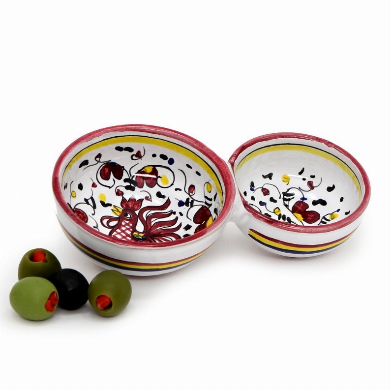 ORVIETO ROOSTER CONDIMENT & DIPPING BOWLS