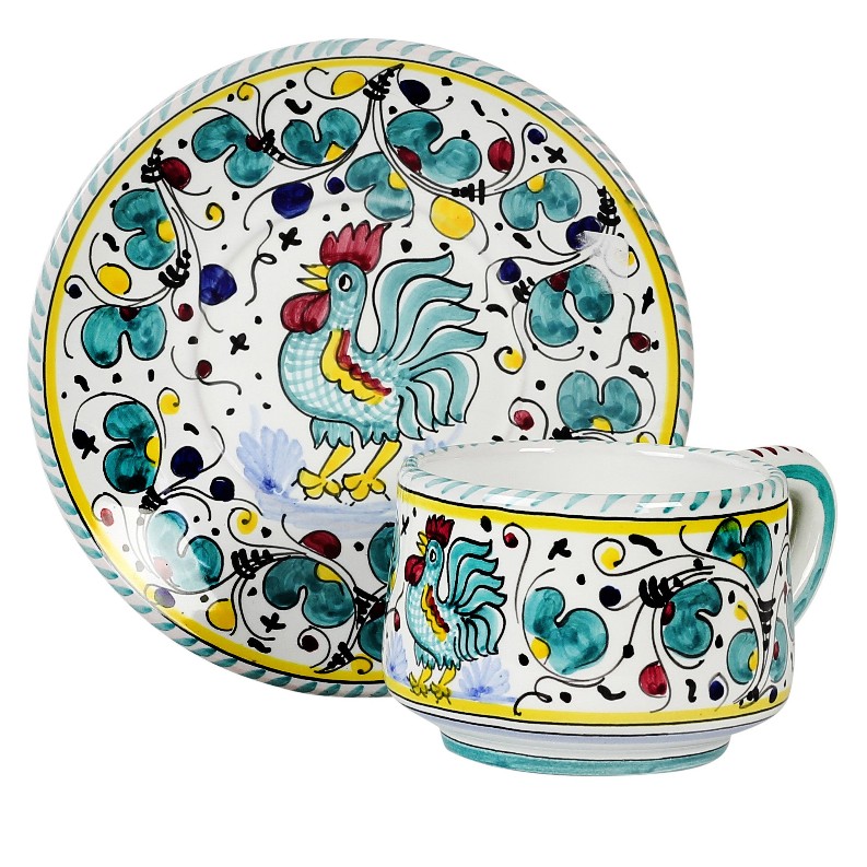 ORVIETO ROOSTER Cups & Saucers