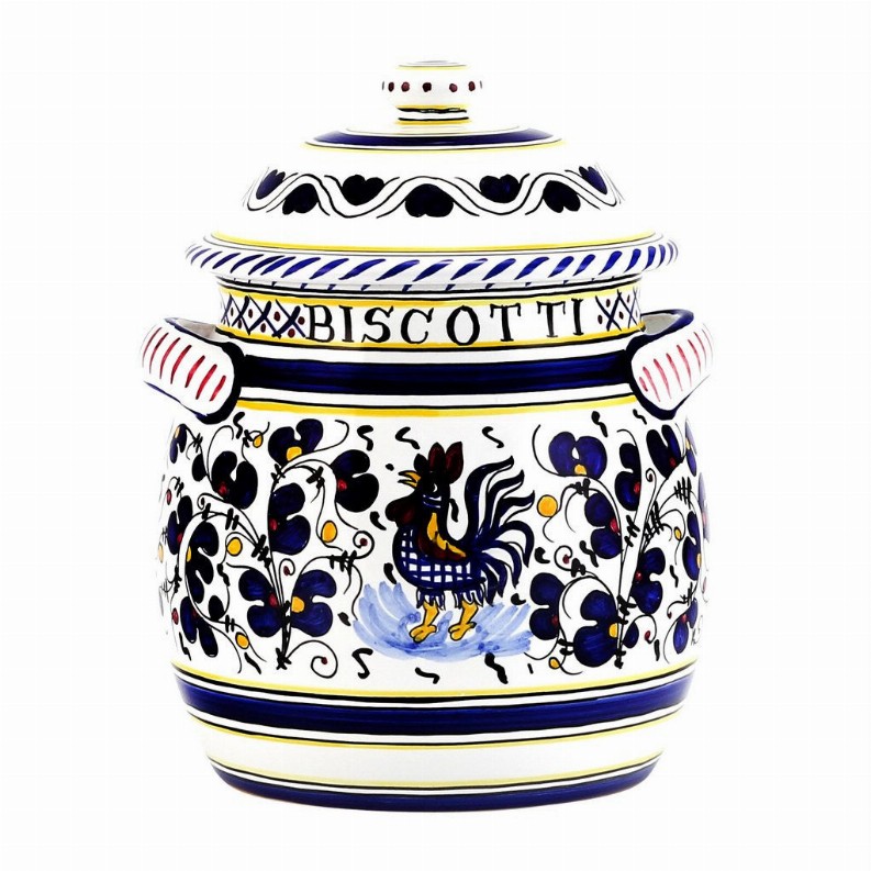 ORVIETO ROOSTER: Traditional Biscotti Jar