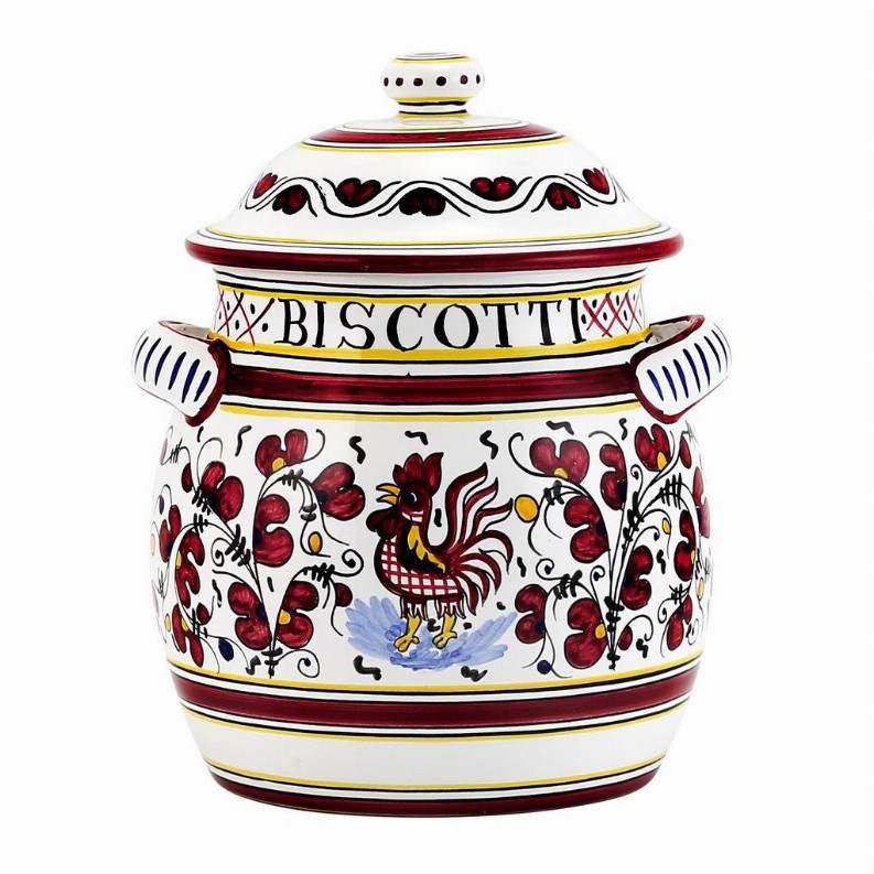 ORVIETO ROOSTER: Traditional Biscotti Jar