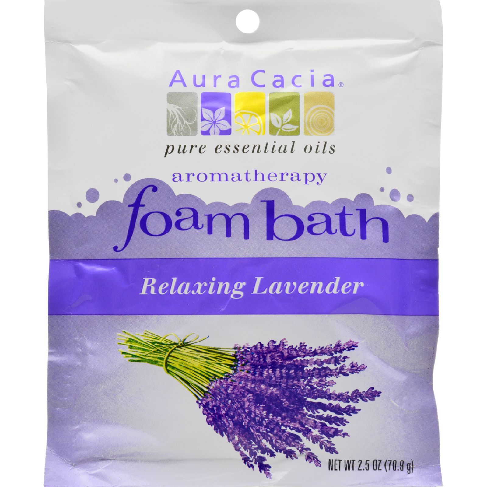 Aura Cacia Lavender Foam Bath (6x2.5 Oz)