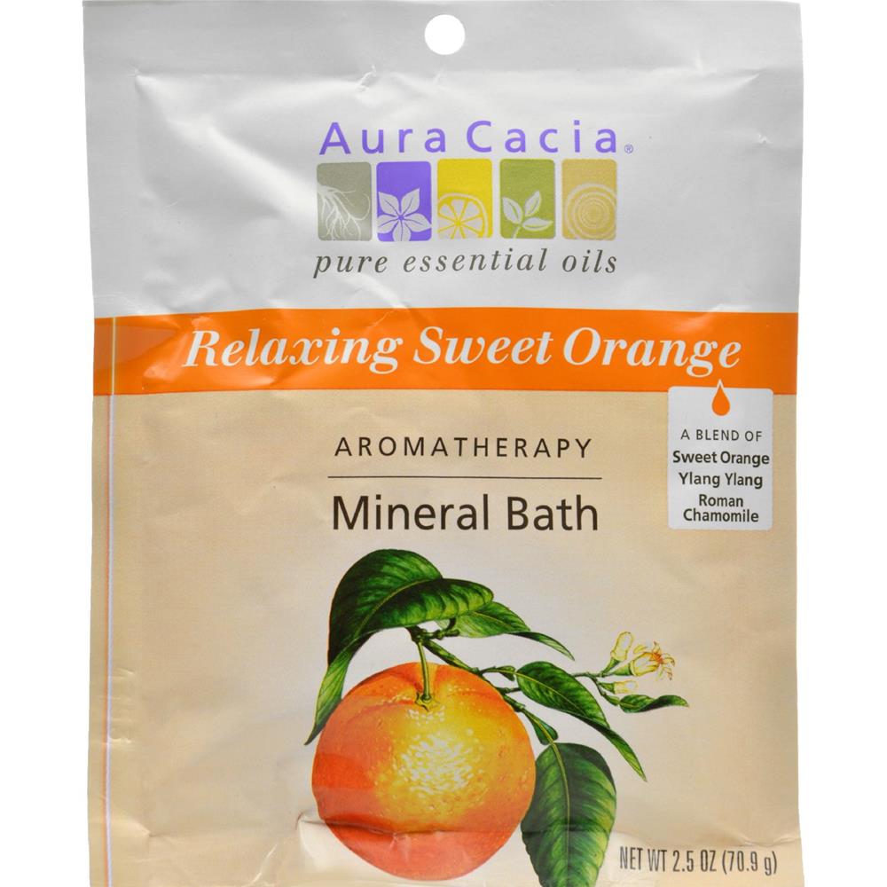 Aura Cacia Mineral Bath Relaxing Sweet Orange (6x2.5 Oz)