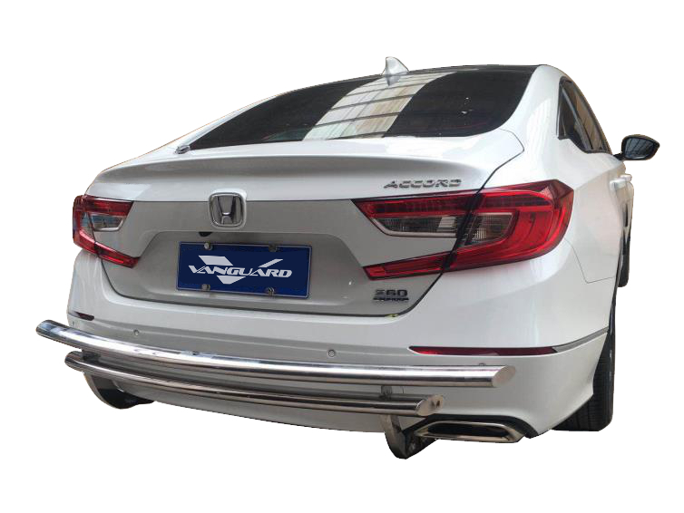 VGRBG-1018-1997SS Stainless Steel Double Layer Style Rear Bumper Guard