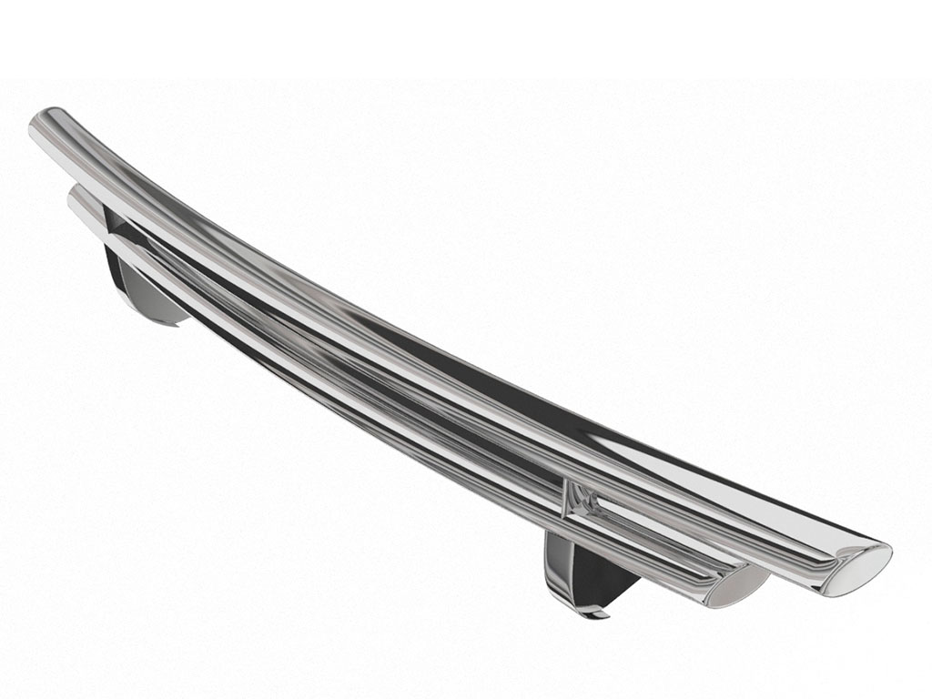 VGRBG-1031-1297SS Stainless Steel Double Layer Style Rear Bumper Guard