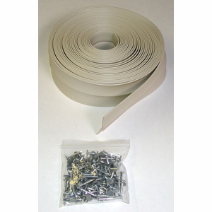 36' Garage Door Top and Side Seals with Nails, 2 Car Garage Kit