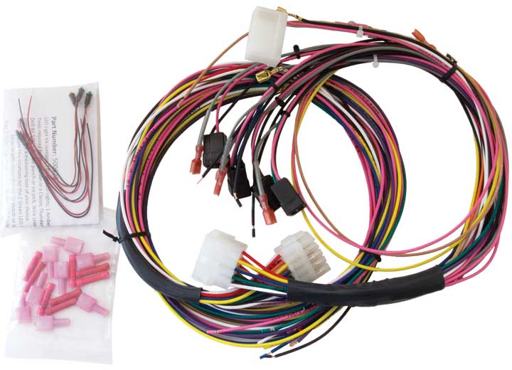 GAUGE WIRE HARNESS, UNIVERSAL, FOR TACH/SPEEDO/ELEC. GAUGES, INCL. LED INDICATOR